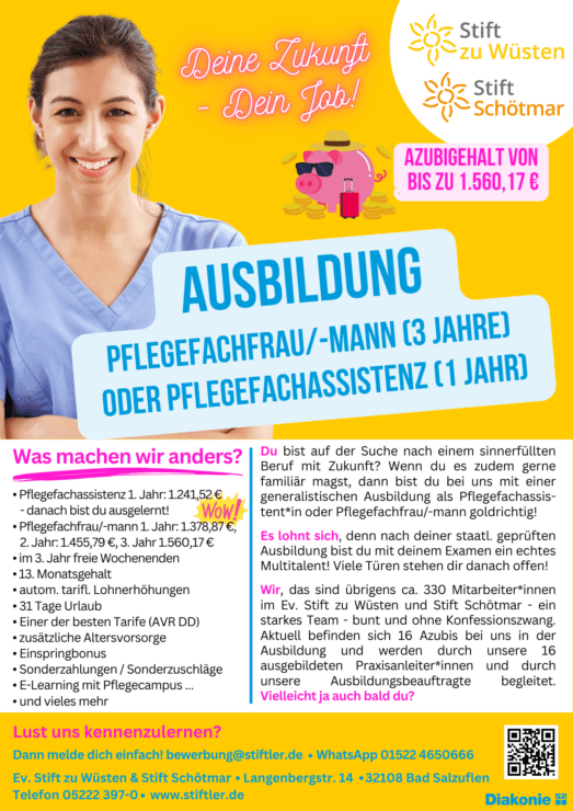 Ausbildung Pflegefachfrau /-mann oder Pflegefachassistenz 1