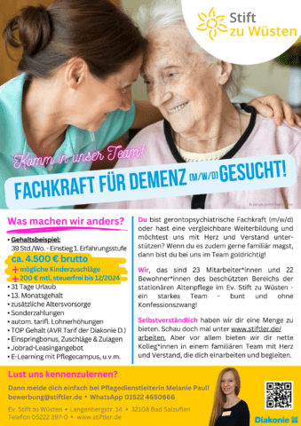 Fachkraft für Demenz (m/w/d) gesucht! 4