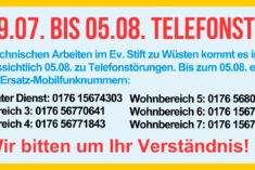 WEITERHIN TEILWEISE TELEFONSTÖRUNGEN 4