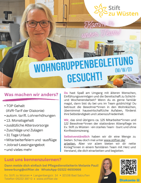 Wohngruppenbegleitung (m/w/d) gesucht! 1